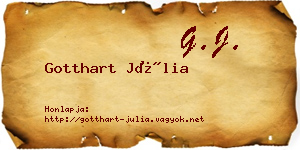 Gotthart Júlia névjegykártya