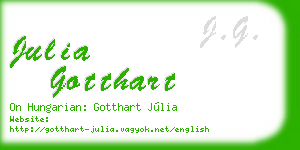 julia gotthart business card