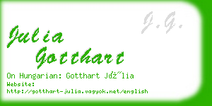 julia gotthart business card